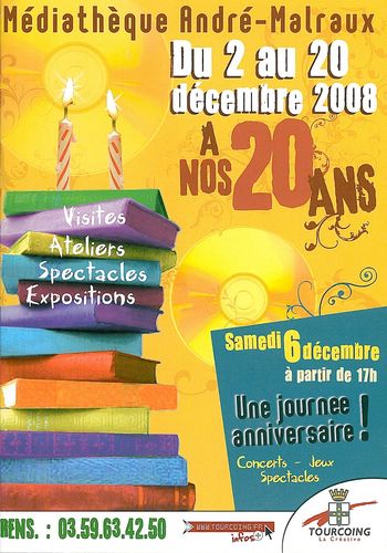 20 ans mediatheque andre malraux tourcoing